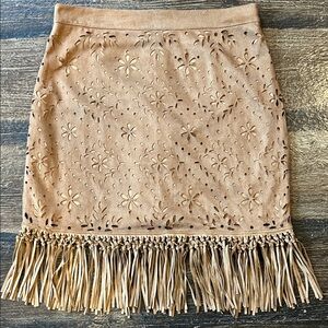 Savanna Jane Western Mini Skirt with Fringe